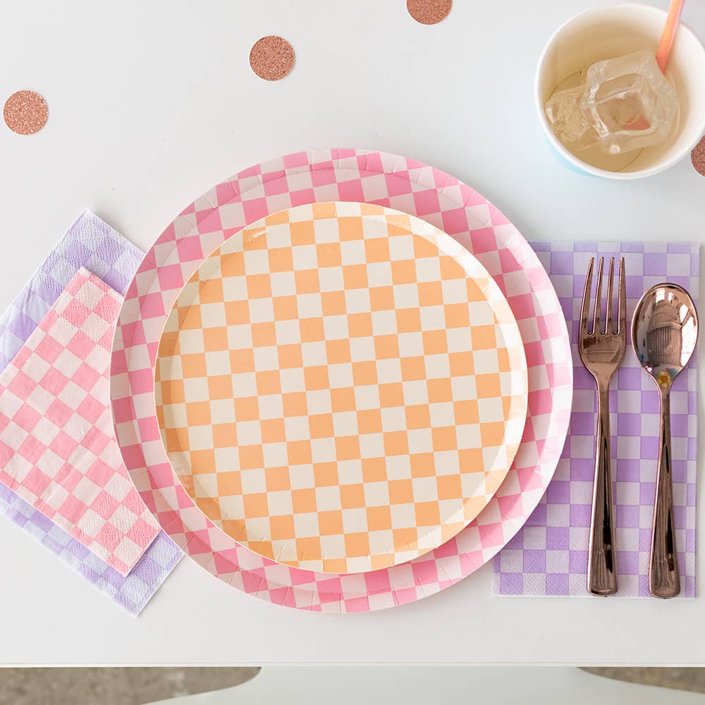 Check It! Peaches N’ Cream Plates - 2 Size Options - 8 Pk.: Dinner