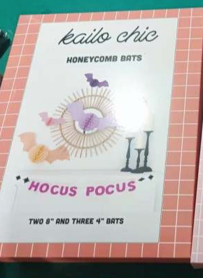 Honeycomb Paper Halloween Bats