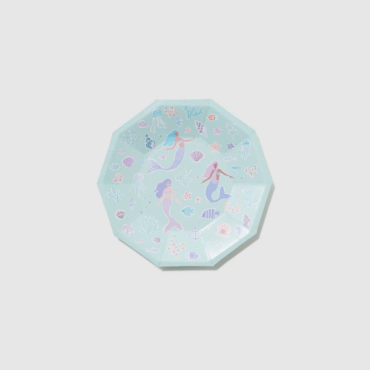 Mermaid Small Paper Party Plates (10 per Pack)