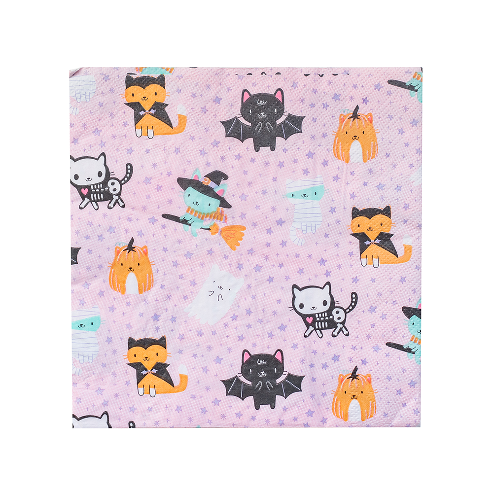 Meowloween Large Napkins - 16 Pk.