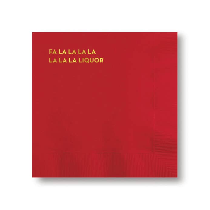 Fa La La Liquor Napkins