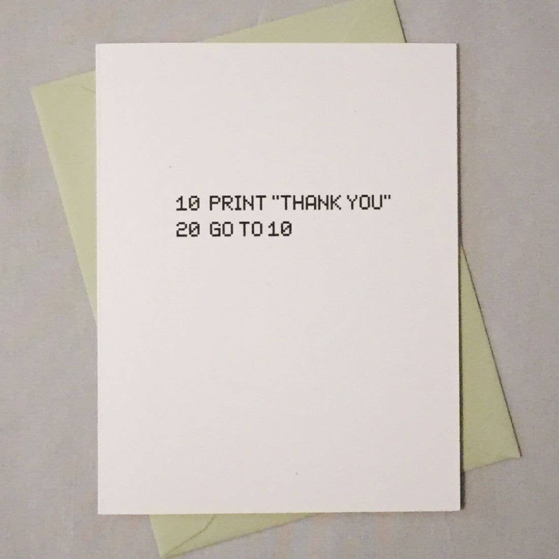 I Am Eternally Grateful Computer Programming Card