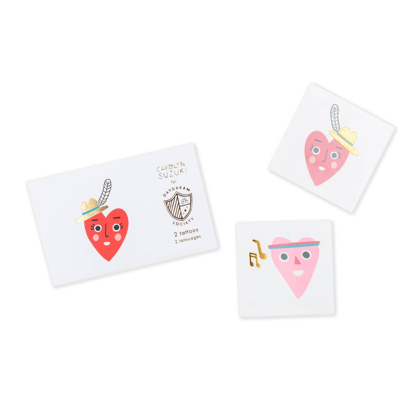 Heartbeat Gang Temporary Tattoos - 2 Pk.