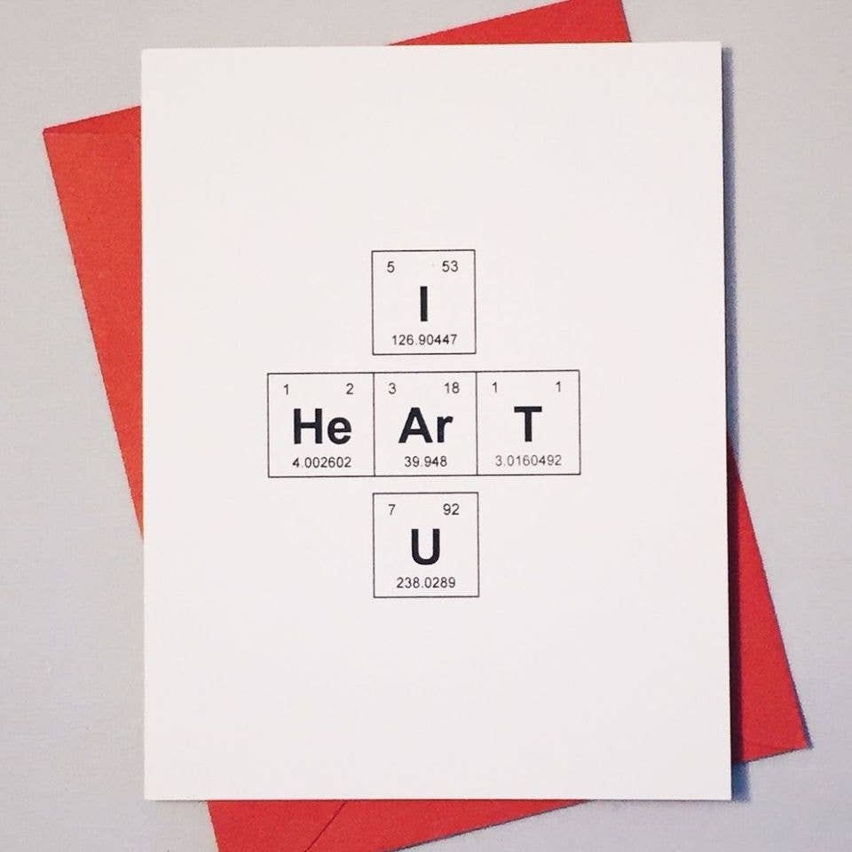 I Heart U Sentimental Elements Card