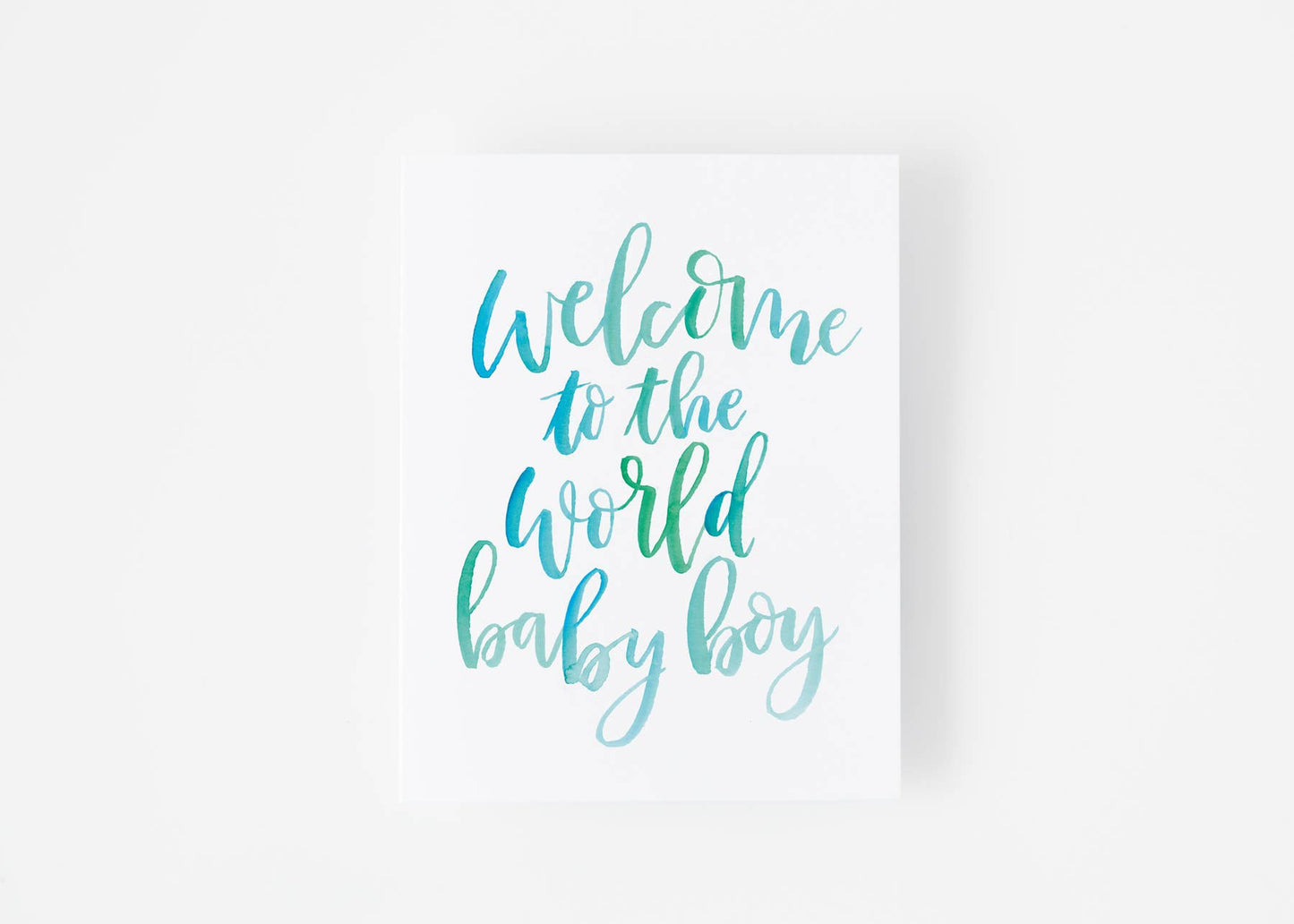 Welcome to the World Baby Boy Congratulations Card