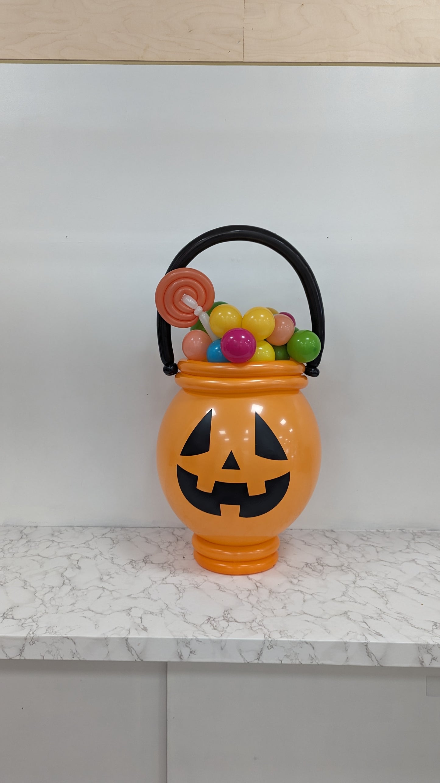 Halloween Balloon Candy Bucket