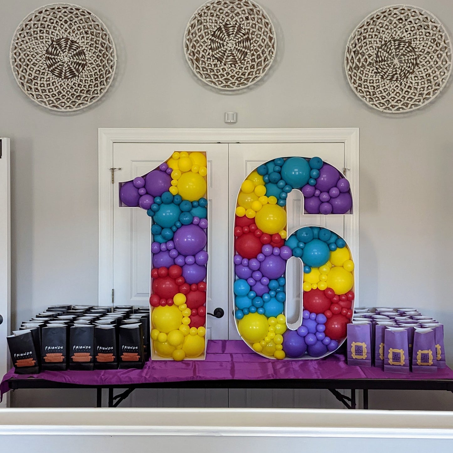 Balloon-Filled Number (Balloon Mosaic)