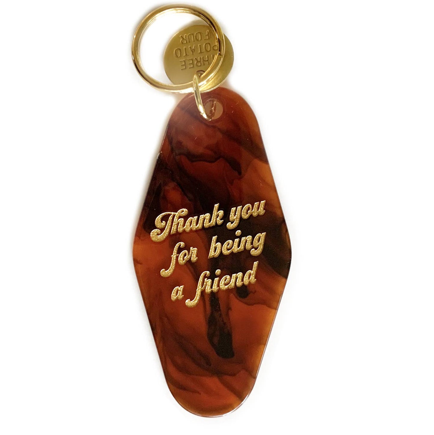 Tortoise Key Tag - Thank You For Being A Friend