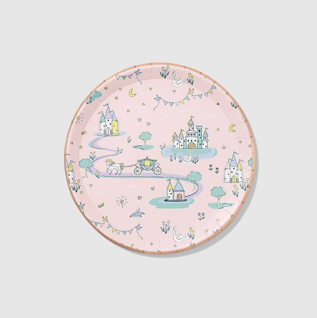 Fairytale Large Paper Party Plates (10 per Pack)