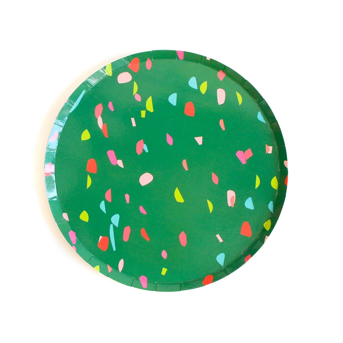 Christmas confetti 8” paper plate pack