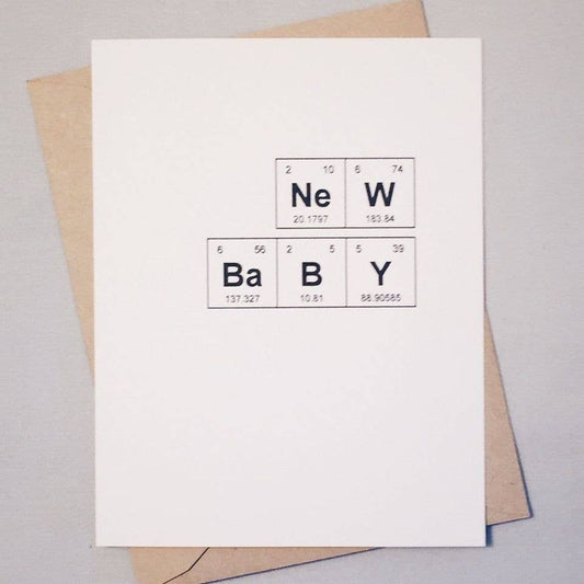 New Baby Sentimental Elements Card