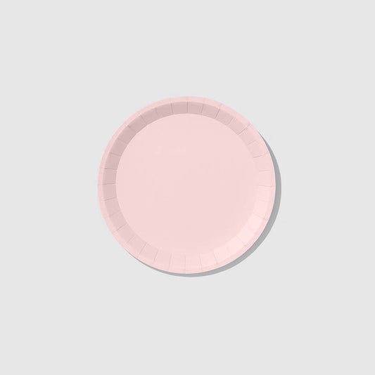 Pale Pink Small Paper Party Plates (10 per Pack)