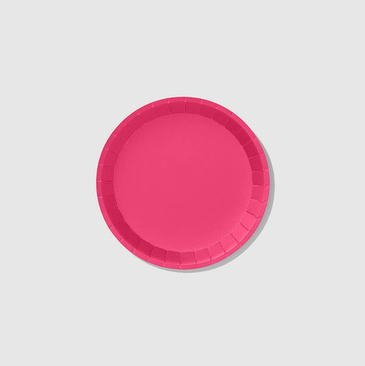 Hot Pink Small Paper Party Plates (10 per Pack)
