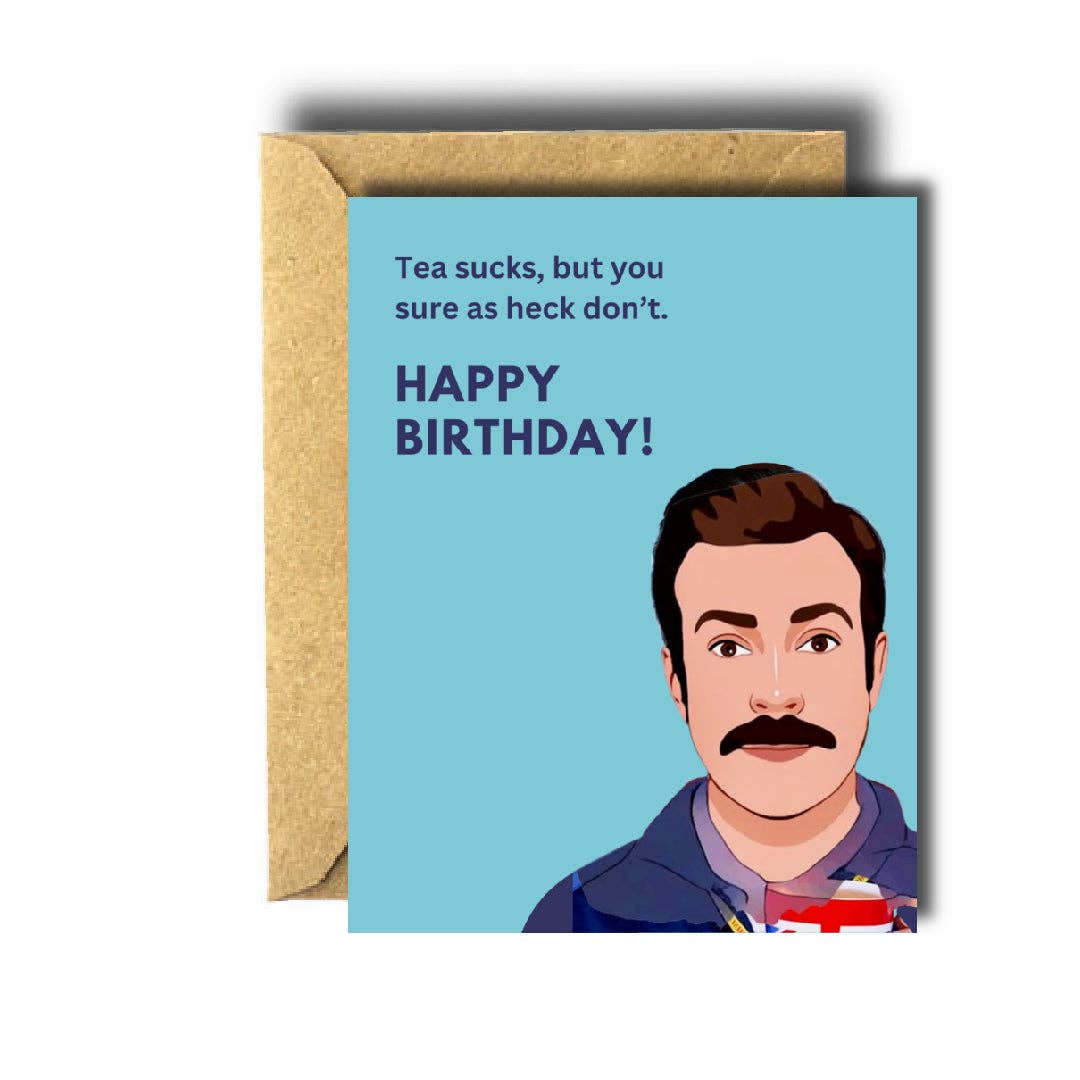 Funny Ted Lasso Birthday Greeting Card