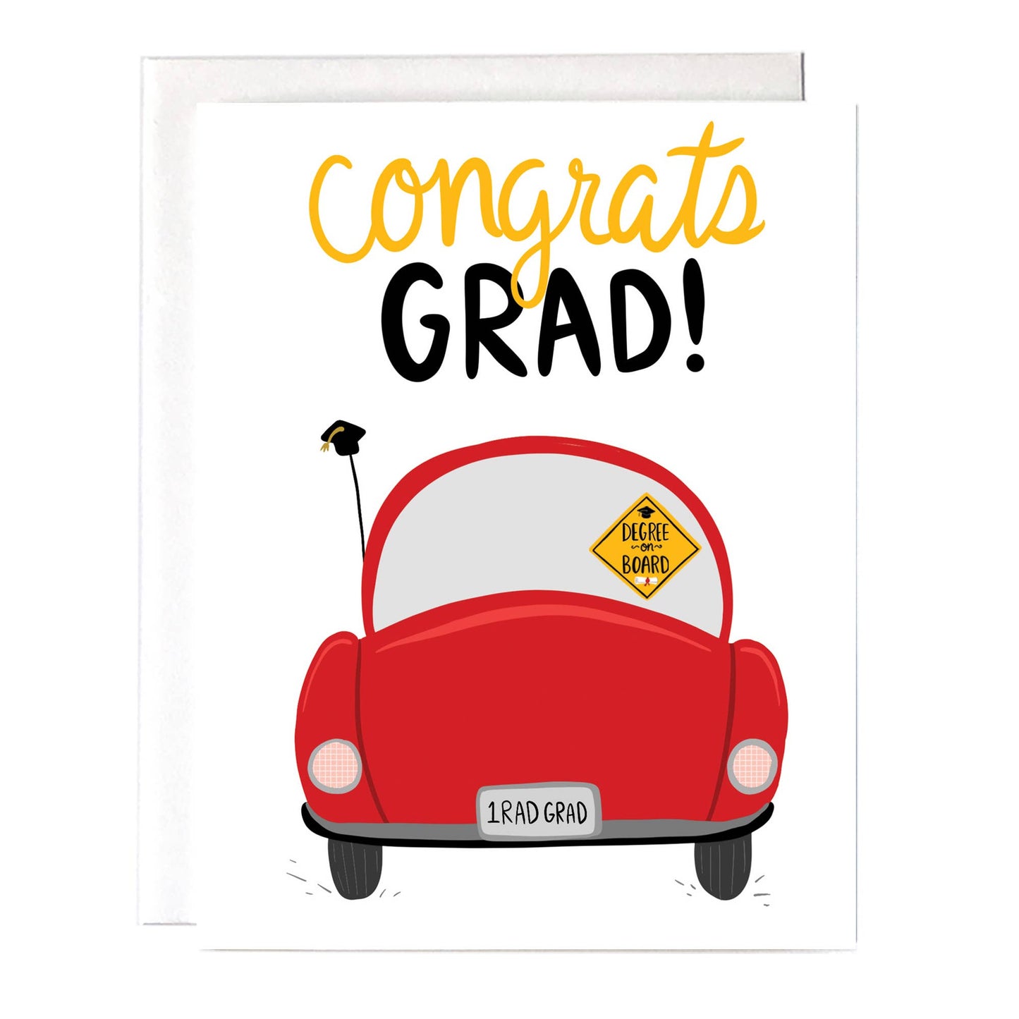 Graduation Car Card