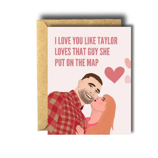 Taylor Swift Travis Kelce Love Greeting Card