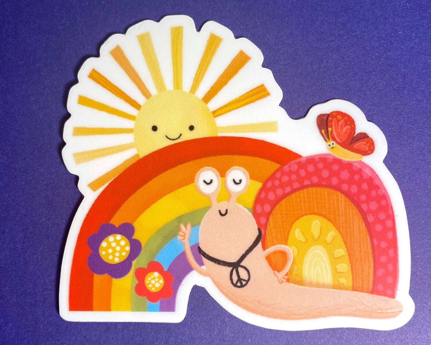 Peace Snail Sticker
